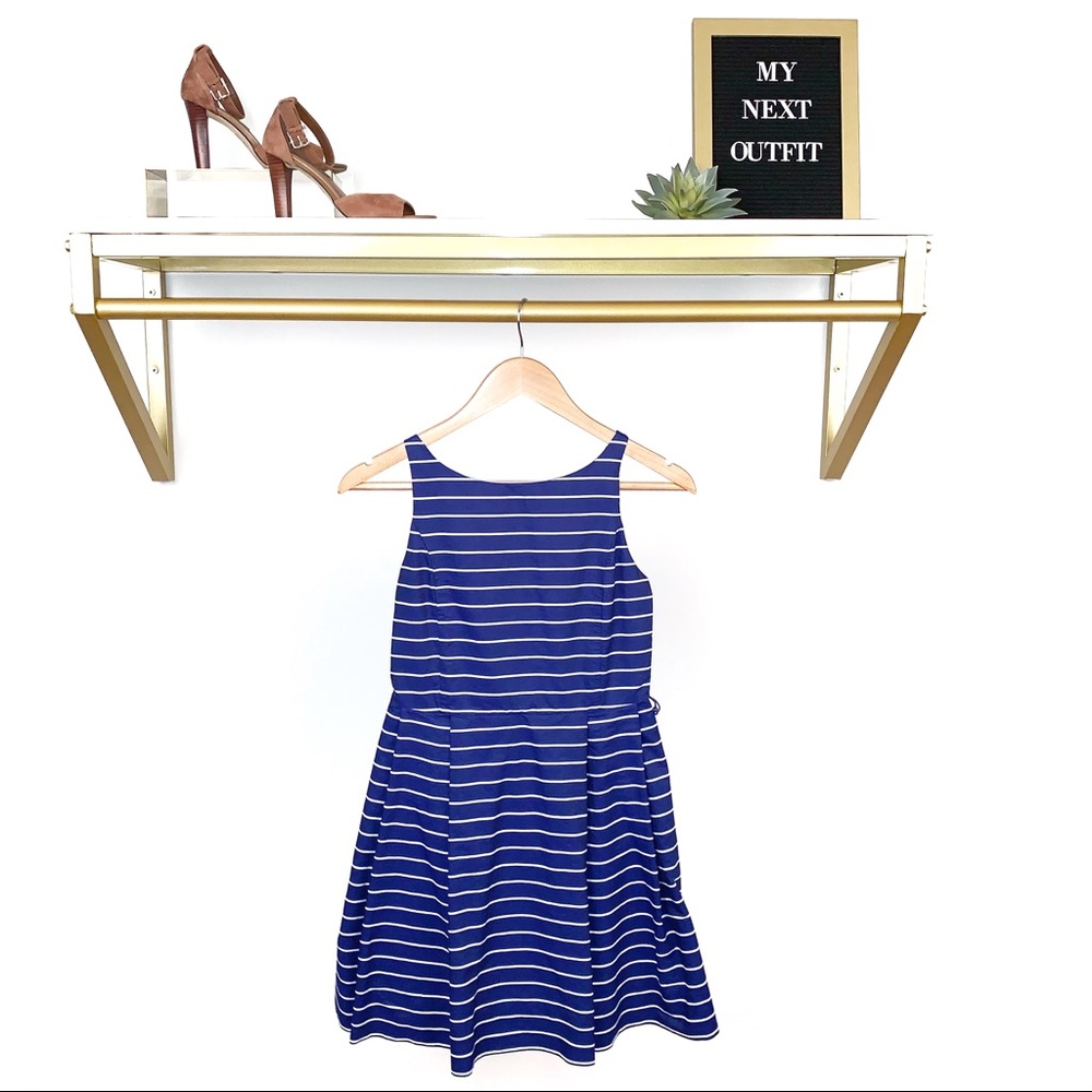 Polo Ralph Lauren Blue with White Striped Dress